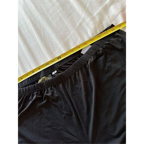 Bob Mackie Pants Black Wide Leg Pull On Stretch Casual Basic 3x - Picture 3 of 10